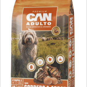 Can Adulto 18 Kg. Cordero y Arroz